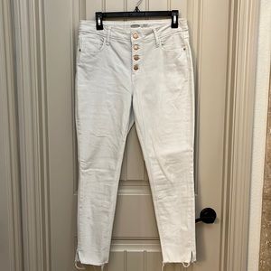 Women’s White High-Rise Old Navy Rockstar Skinny Jeans size 10